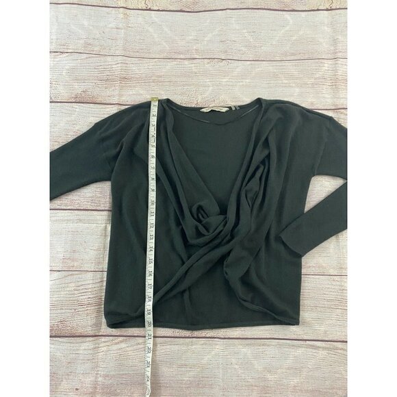 Soft Surroundings grey front twist sweater PXS - Picture 3 of 12